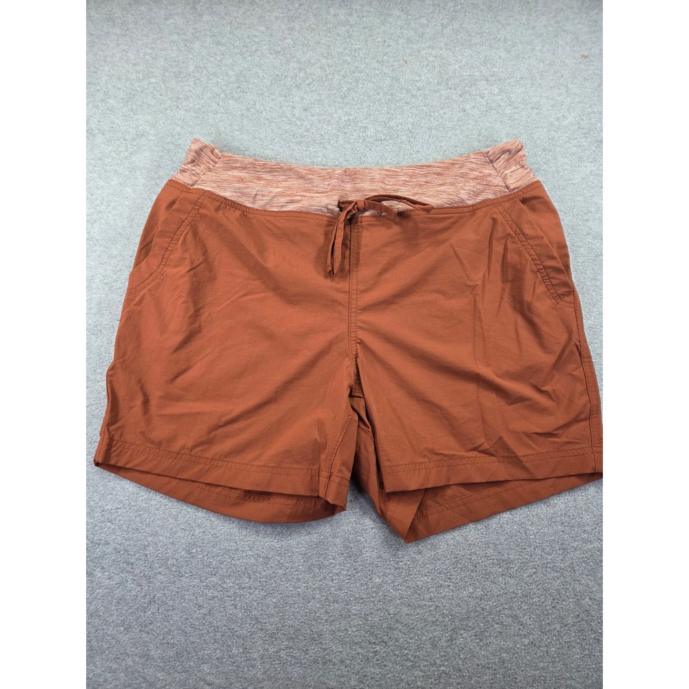Duluth Trading Co Womens Armachillo Hiking Shorts 12 Orange Gorpcore